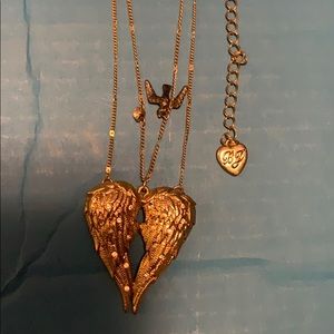 Betsy Johnson fly with me necklace